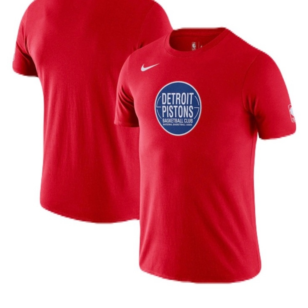 Nike NBA Detroit Pistons City Edition Logo Men’s Graphic Dri-Fit Tee Size Large